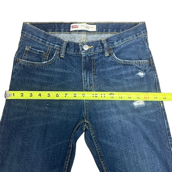 Levi's 502 Jeans Size 16 Regular Taper Size - Tag 28x28 Actual 29X31 Boys or Men - Picture 7 of 12